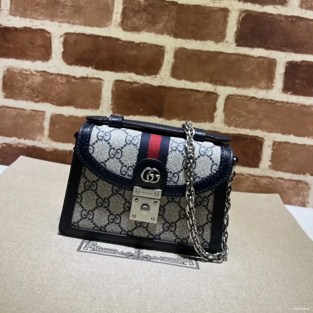 Hyperpeter MATELASSÉ GG HANDLE GUCCI SMALL BAG TOP 0525